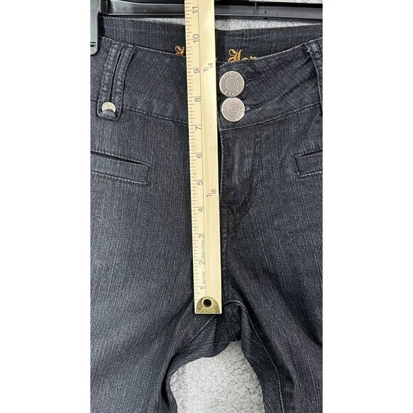 VEGA Mid Rise Skinny Leg Women's Jeans size 9/10 Black, - Picture 5 of 11